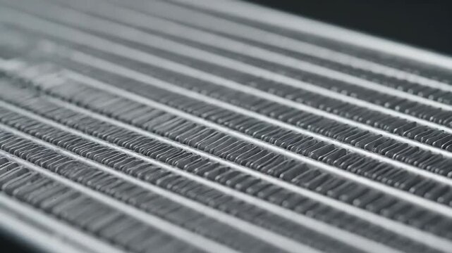Close-Up View of Textured Plastic Surface with Parallel Lines