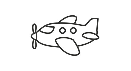 Fototapeta premium Whimsical airplane outline illustration evoking dreams of flight and exploration