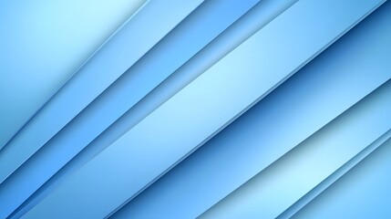 Fototapeta premium Abstract light blue gradient layered background with paper cut design.