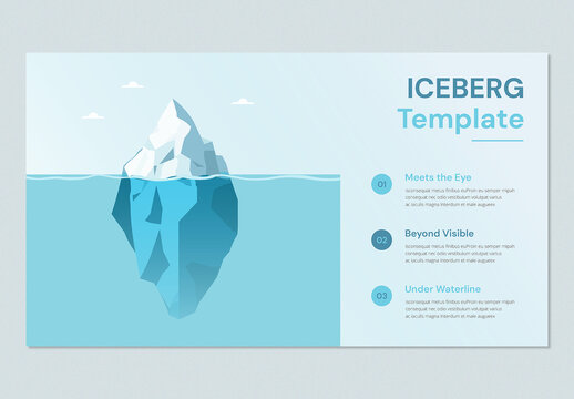 Business Success Iceberg Infographic Template