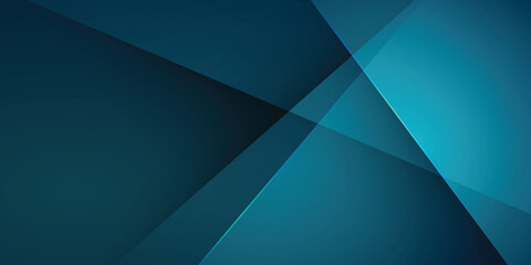 Fototapeta premium Abstract dark blue background with geometric transparent lines for business presentation design or wallpaper illustration vector template banner concept