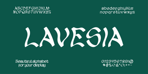 Beautiful alphabet for your display