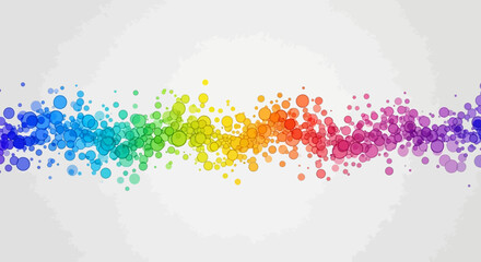 Chromatic cascade of spectral spheres a modern gradient pattern background element