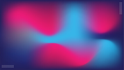 Abstract Fluid Gradient Background with Dynamic Liquid Waves and Neon Colors.Vector Illustration