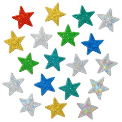 Obraz premium Sparkling Diamond Star Stickers