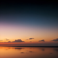 sunset over the ocean