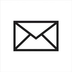 Envelope icon vector illustration of a simple email symbol isolated