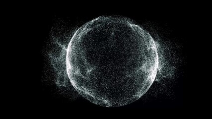 Abstract glowing wireframe sphere radiating energy, symbolizing digital transformation, futuristic technology, and network connectivity. - Powered by Adobe