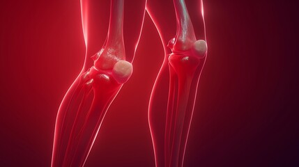 abstract red background with bubbles