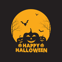 halloween background with pumpkin