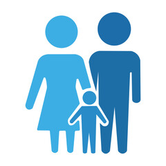 Stylized Family Illustration A Symbolic Representation of Togetherness Love and Support Simple Shapes Evoking Warmth and Unity