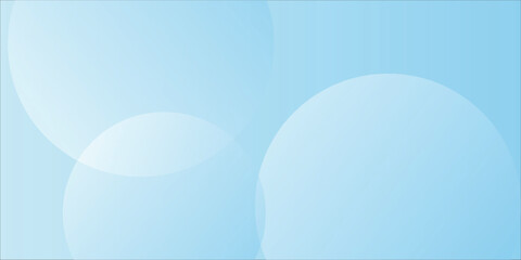 Abstract minimalist banner background, pastel colorful, blue and white gradations. Circle effect style art