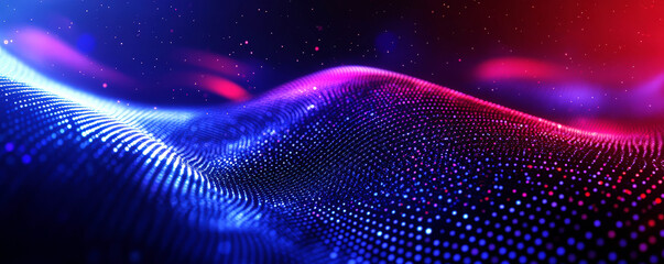 Dynamic and colorful abstract digital wave pattern background