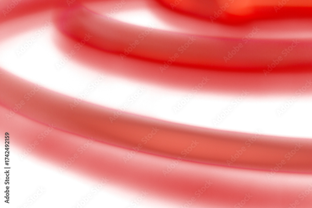 Wall mural red glowing blur light leak effect on transparent background. abstract soft gradient with luminous s