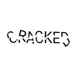 cracked writing font with a falling crack pattern without a background