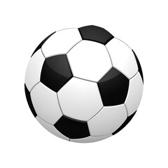 A classic black and white soccer ball