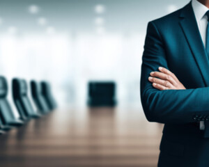 Boss Celebration Business Concept, leader enjoys office celebration and business success like boss he feels calm and confident