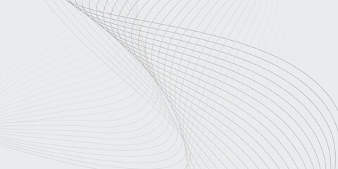 Naklejka premium Aesthetic modern Abstract vector background with black wavy lines. EPS10