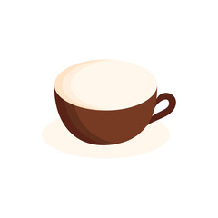 coffee cup vector flat,brown,icon