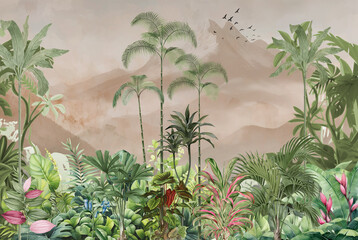 plant in the garden tropical design for home 