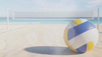 beach volleyball on a sand court with a beach background
- Powered by Adobe