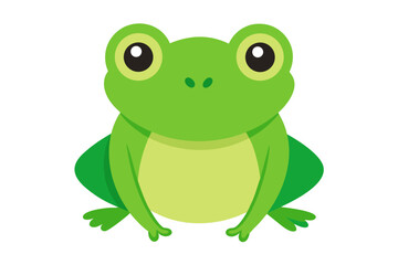 Obraz premium green frog cartoon