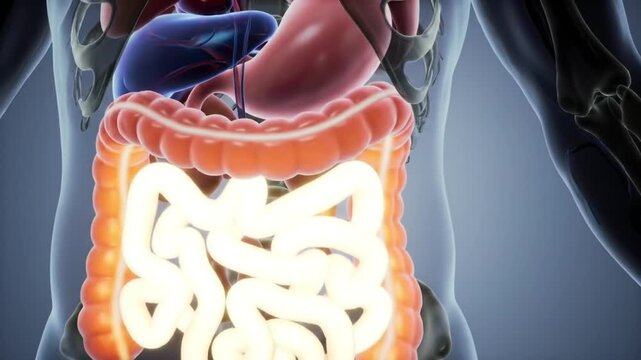 human digestive system anatomy medical science illustration
