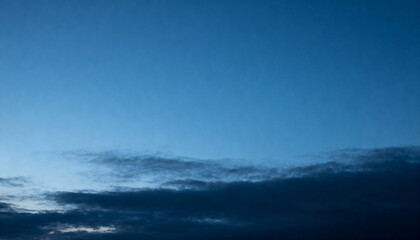Fototapeta premium Abstract Cloudscape at Dusk With Dark Blue Sky Texture Background