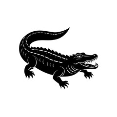 vector illustration of a crocodile