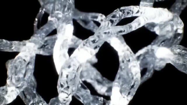 abstract crystal dna double helix molecular structure