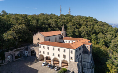 Lattani Sanctuary on the Roccamonfina volcano in the Caserta Province