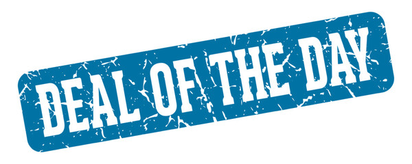 deal of the day rectangular sign. deal of the day stamp