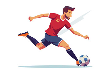 soccer player with ball