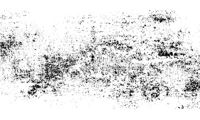 Vintage black and white grunge background transparent overlay .Dark dirty grunge texture vector with cracks and dust particles