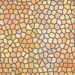 Stained glass - seamless multicolored pattern. Stylish mosaic ornament for design and decorations. Vector clipart.
