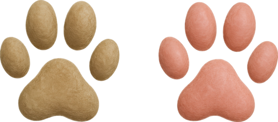 Pet Paw Prints Isolated