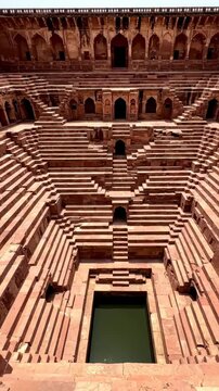 Chand Baori Stepwell Architecture in Rajasthan India