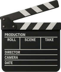 Movie Clapper Board Isolated