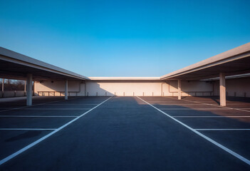 Obraz premium empty parking garage