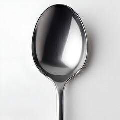 Kitchen knife with wooden handle isolated on plain neutral grey background, sharp focus and clarity.