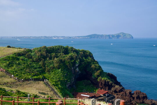 View to Udo from Seongsan Trail
