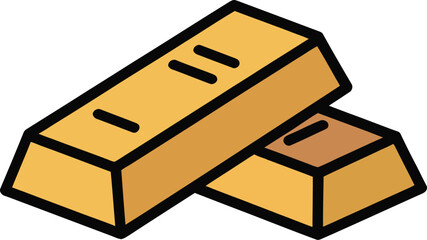 Two shiny gold bars representing wealth and financial success