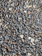 Granitsplitt Kalksteinsplitt Schotter Nahaufnahme 1742568594 