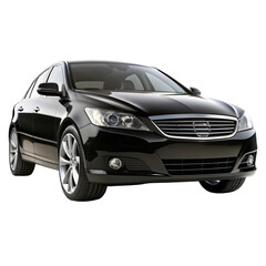 Black Car &ndash; Modern Luxury Vehicle PNG on Pure White Background