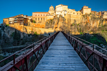Spain, Cuenca. Castile La Mancha. Travel and tourism in Europe. Spanish Architecture and History	