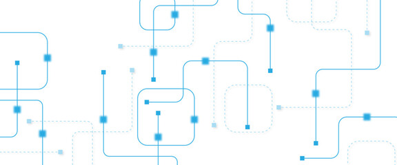 Abstract futuristic technology background. Technology background with crossed lines and dots.