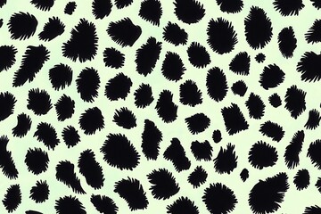 Cheetah Print Pattern: An abstract and stylized depiction of the iconic cheetah pattern. The arrangement of dark spots against a light backdrop creates a visual texture. 