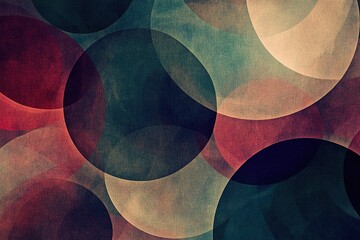 layered geometric circles with translucent overlays