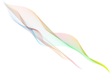 Naklejka premium Soft neutral gradient ribbon with dynamic flowing motion on empty backdrop.
