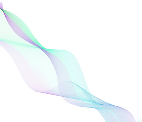 Elegant flowing gray ribbon with soft organic curves on neutral background.